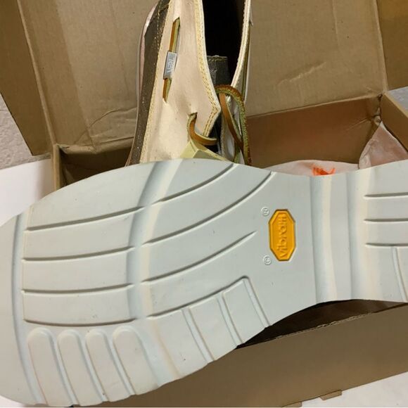 Vintage VAEL Deckard Mid Canvas Shoe Mens Size 9 Silver Vibram Boat Yacht main image 8